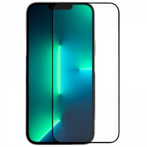 Protetor de cristal temperado COOL para iPhone 13 / 13 Pro / 14 (FULL 3D Negro) D