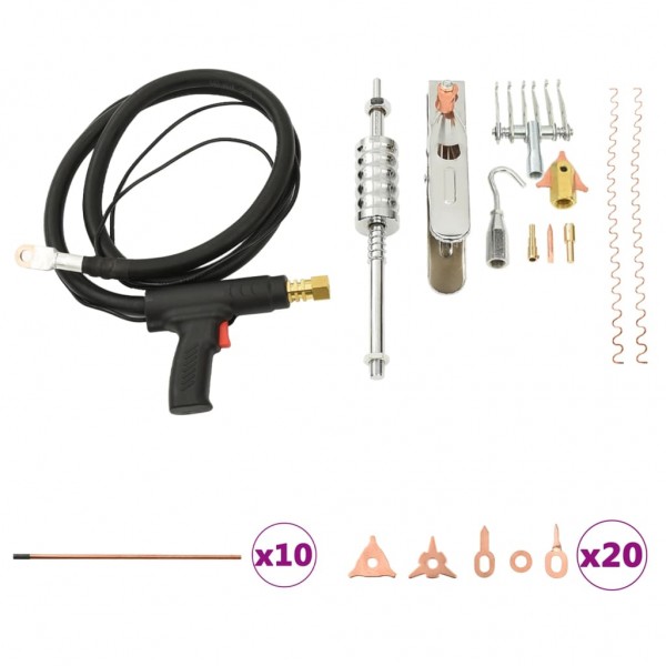 Kit de herramientas de reparación de chapa metálica 119 piezas D