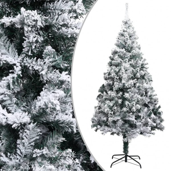 Árbol de Navidad artificial con nieve PVC verde 300 cm D