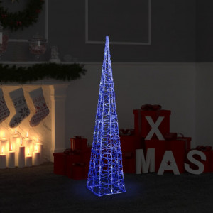 Cone de luz LED acrílico azul decorativo 120 cm D