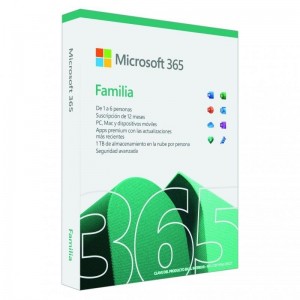 Microsoft office 365 familia/ 6 usuarios/ 1 año/ multidispositivo D