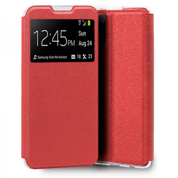 Funda COOL Flip Cover para Xiaomi Redmi 10 Liso Rojo D