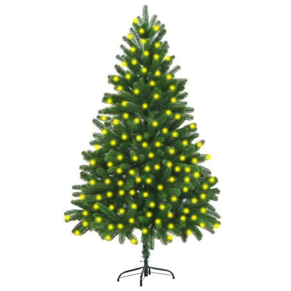 Árbol de Navidad artificial con LED verde 210 cm D