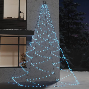 Árbol de pared con gancho metálico 720 LED blanco frío 5 m D