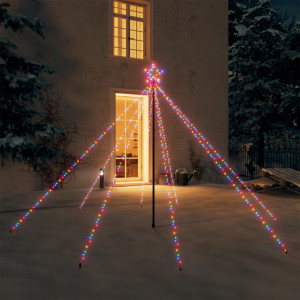 Luces árbol de Navidad interior/exterior 400 LED colores 2.5 m D