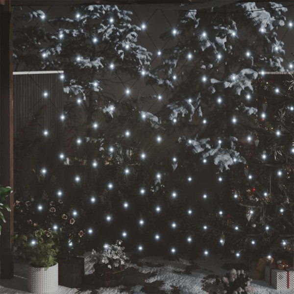 Rede de luzes Natal 204 LED branco frio 3x2m interior/exterior D