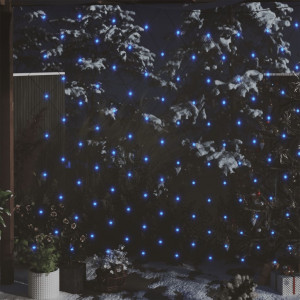 Rede de luz de Natal 204 LED azul 3x2 m interior/exterior D