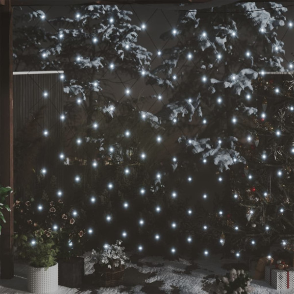 Luzes vermelhas Natal 306 LEDs branco frio 3x3 m interior/exterior D