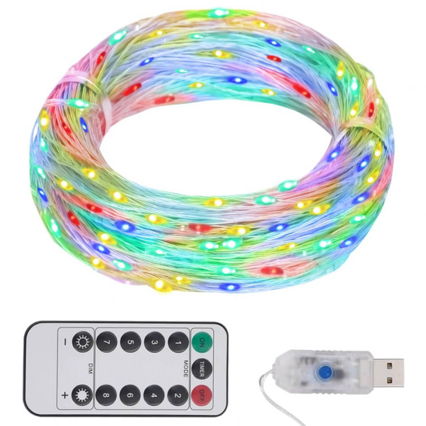 Tira de luces con 300 LED PVC multicolor 30 m D