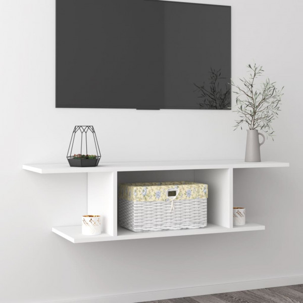 Mobiliário de parede para TV branco 103x30x26,5 cm D