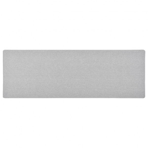 Alfombra de pasillo gris claro 50x150 cm D