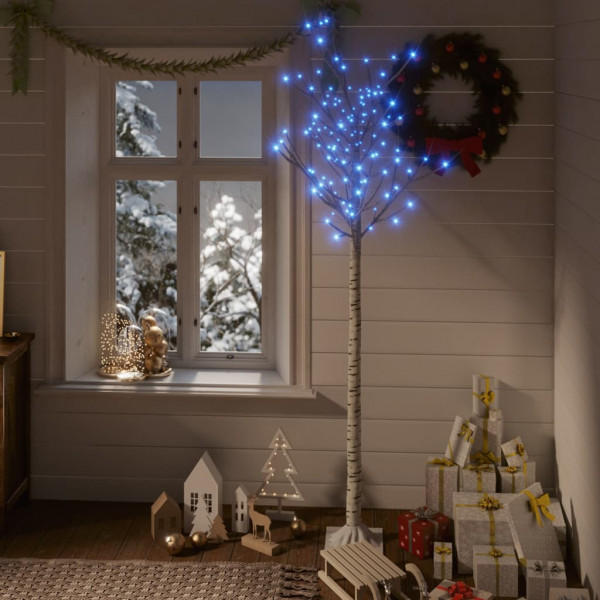 Árbol de Navidad LED azul sauce de interior y exterior 1.8 m D