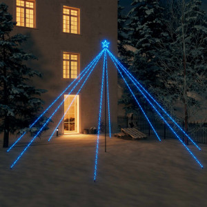 Luces de árbol de Navidad interior 800 LED azul 5 m D