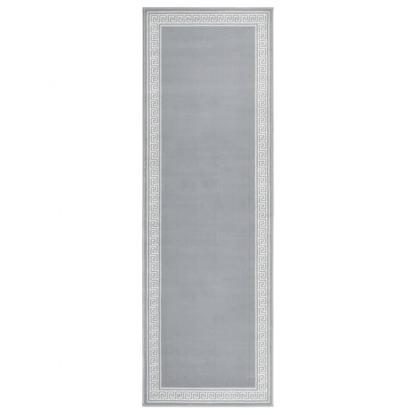 Alfombra de pasillo BCF gris con estampado 80x250 cm D