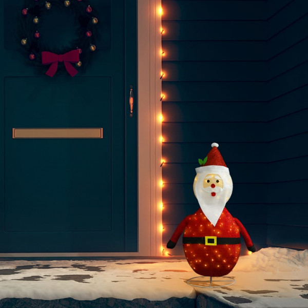 Papai Noel de Natal decorativo com LED tela luxuosa 60 cm D