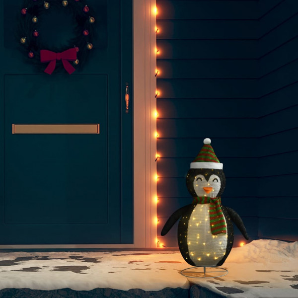Pinguim de Natal decorativo com LED tela luxuosa 60 cm D