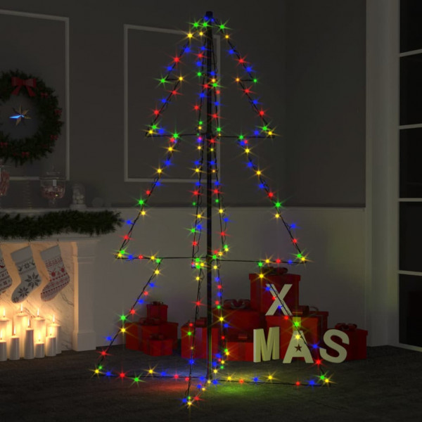 Árbol de Navidad 200 luces LED interior y exterior 98x150 cm D