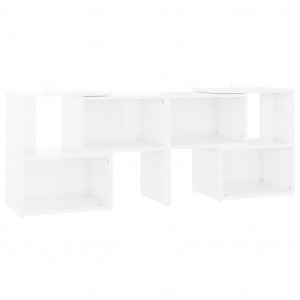 Mueble para TV de madera contrachapada blanco 104x30x52 cm H