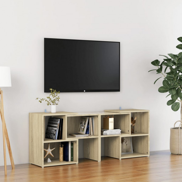 Mobiliário de TV madeira contraplacada de carvalho Sonoma 104x30x52 cm D