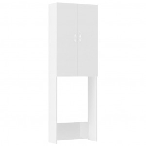 Armario para lavadora blanco brillo 64x25.5x190 cm H