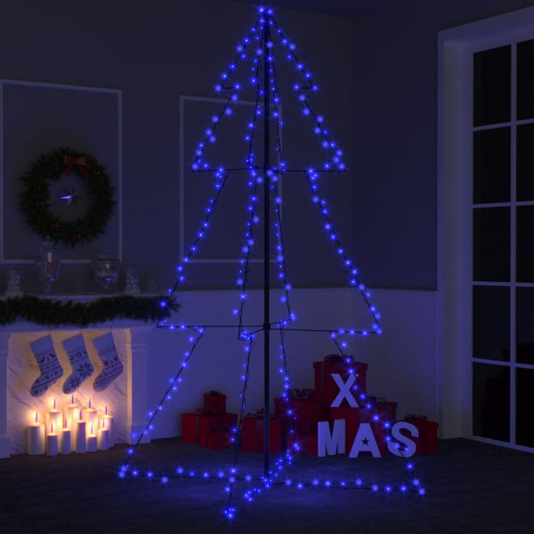 Árbol de Navidad 240 luces LED interior y exterior 118x180 cm D