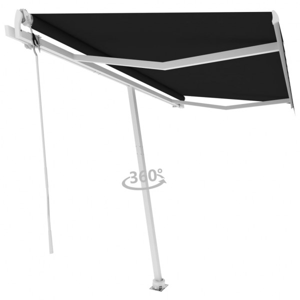 Toldo automático cinza antracite 400x300 cm D