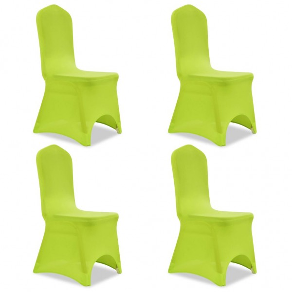 Funda de silla elástica 4 unidades verde D
