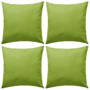 Cuscinhas para exterior 45x45 cm verde maçã 4 unidades D