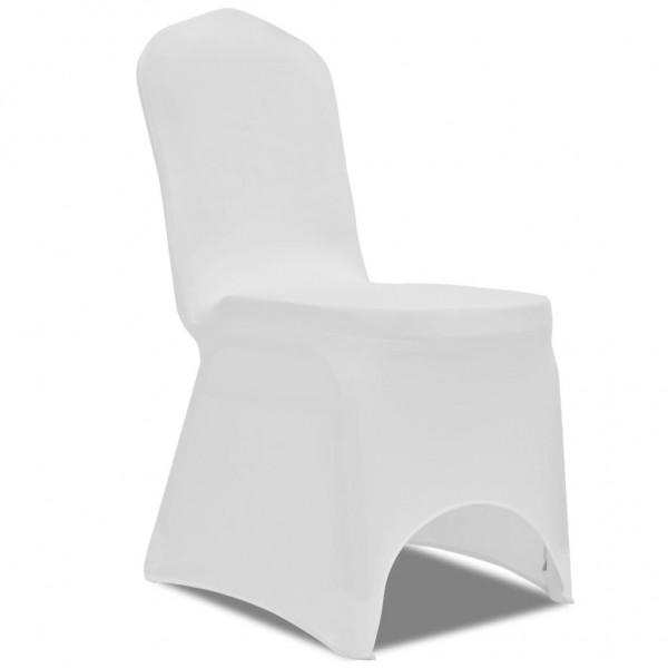 Fundas elásticas para sillas blancas 100 unidades D