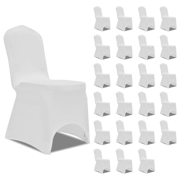 Funda de silla elástica color crema 24 unidades D