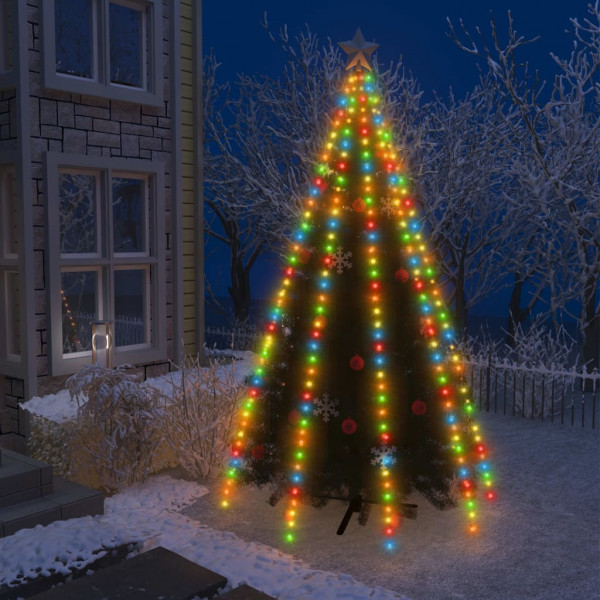 Red de luces de árbol de Navidad 400 LEDs de colores400 cm D
