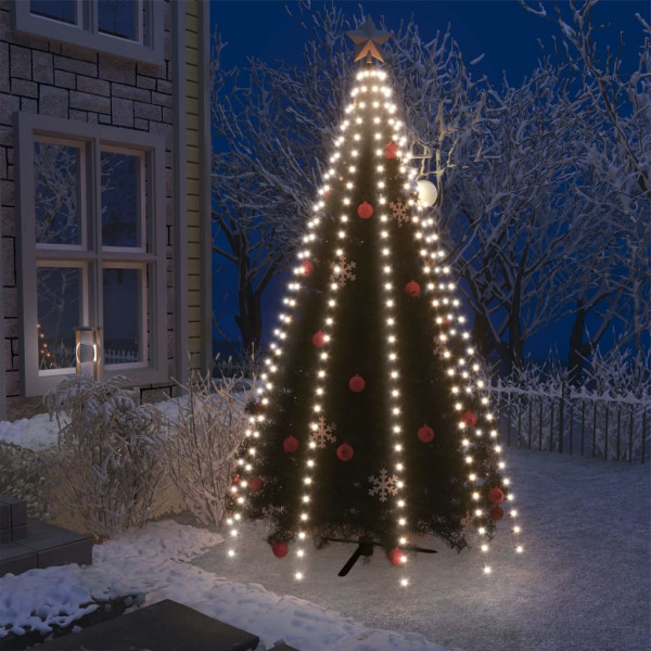 Rede de luzes de árvore de Natal 250 LEDs branco frio 250 cm D