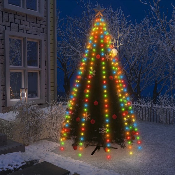 Red de luces de árbol de Navidad 300 LEDs azul 300 cm D