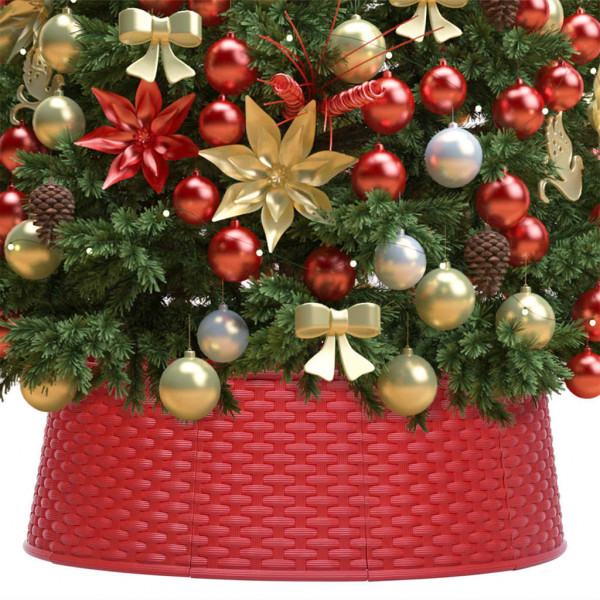 Falda del árbol de Navidad roja Ø54x19.5 cm D