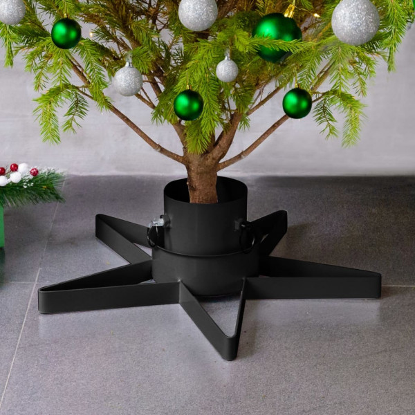 Soporte para árbol de Navidad negro 47x47x13.5 cm D