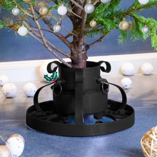 Suporte para árvore de Natal preto 29x29x15.5 cm D