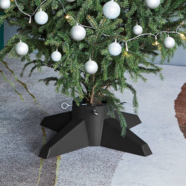 Suporte para árvore de Natal cinza 55.5x55.5x15 cm D