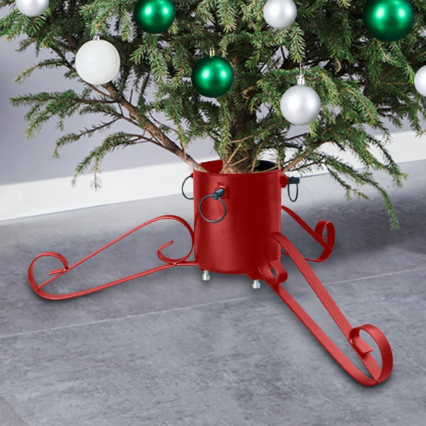 Soporte para árbol de Navidad rojo 58x58x21 cm D