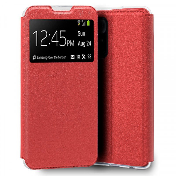 Funda COOL Flip Cover para Xiaomi Poco M4 Pro 5G Liso Rojo D