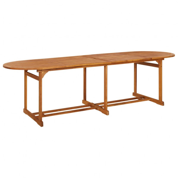 Mesa de jantar de jardim 280x90x75 cm em madeira maciça de acácia D