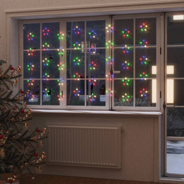 Cortina de luces estrellas 200 LEDs de colores 8 funciones D