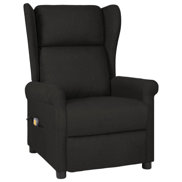 Sillón de masaje de tela negro Sillón de masaje de tela negro D