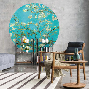 WallArt Círculo de papel pintado Almond Blossom 190 cm D