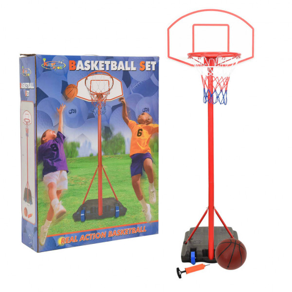 Jogo de basquetebol portátil ajustável 200-236 cm D