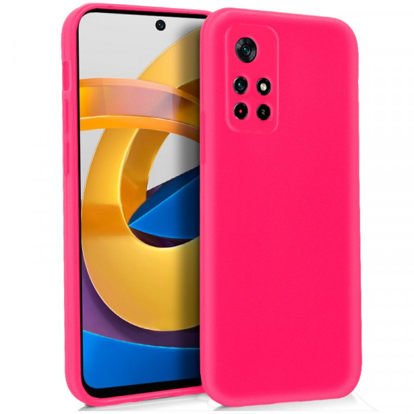 Fundação COOL Silicone para Xiaomi Poco M4 Pro 5G (rosa) D