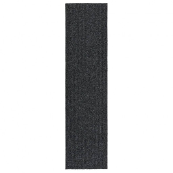 Almofada de corredor prende sujeira 100x400 cm cinza anthracite D