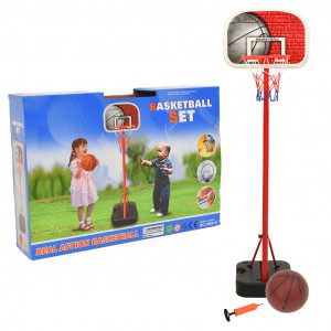 Juego de canasta de baloncesto portátil ajustable 138.5-166 cm D