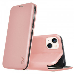 Fundação COOL Flip Cover para iPhone 13 mini Elegance Rose Gold D