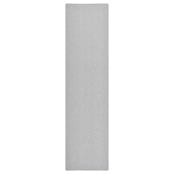 Alfombra de pasillo gris claro 80x300 cm D