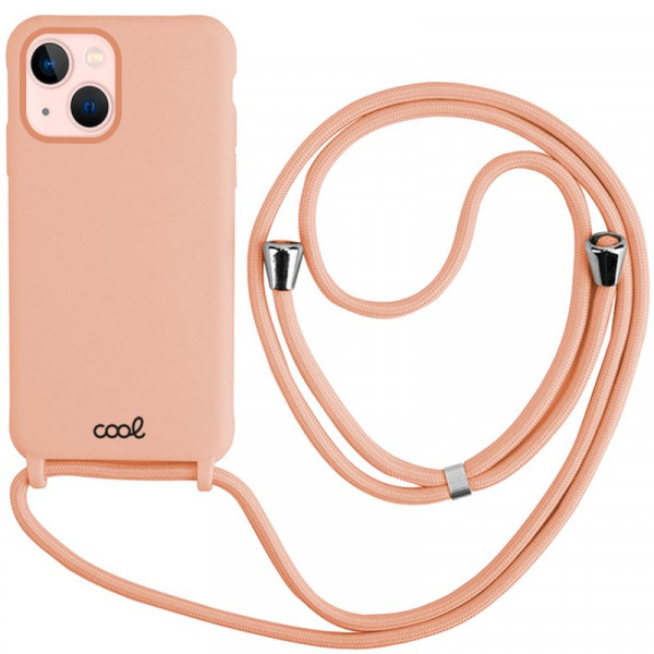 Carcasa COOL para iPhone 13 Cordón Liso Rosa D